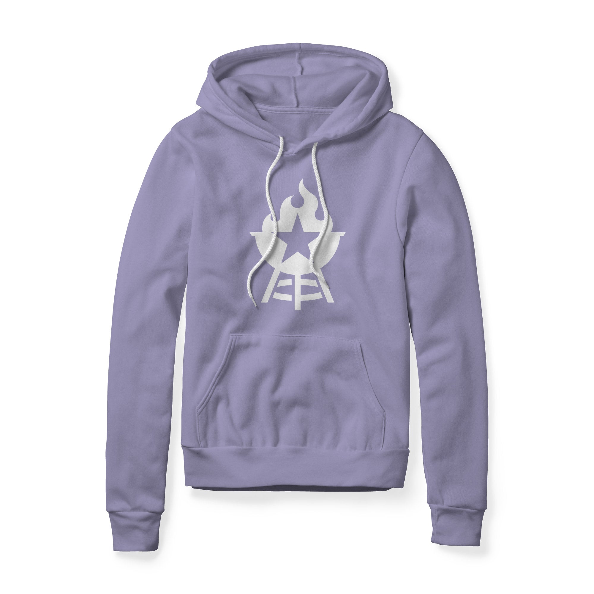 BBQ Grill Icon Hoodie - White | Backyard Republic™