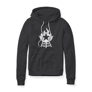BBQ Grill Icon Hoodie - White | Backyard Republic™