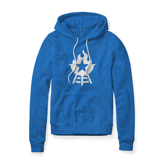 BBQ Grill Icon Fleece Hoodie - White