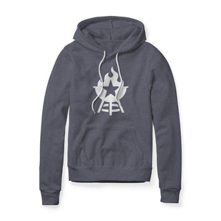 BBQ Grill Icon Hoodie - White | Backyard Republic™