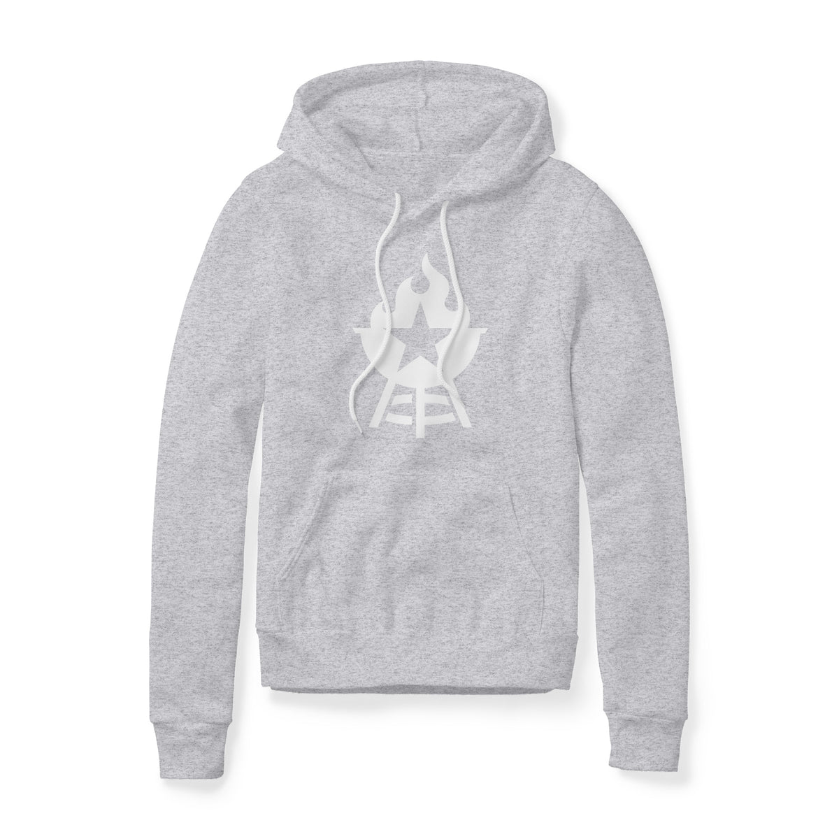 BBQ Grill Icon Fleece Hoodie - White