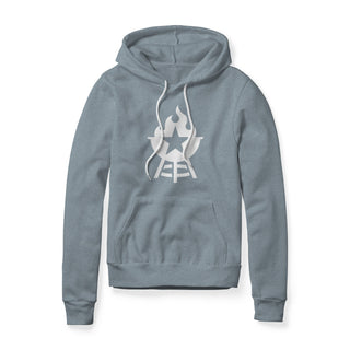 BBQ Grill Icon Hoodie - White | Backyard Republic™