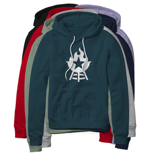 BBQ Grill Icon Hoodie - White | Backyard Republic™