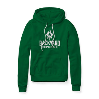 Backyard Republic Logo Fleece Hoodie - White