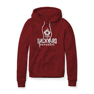 Backyard Republic Logo Fleece Hoodie - White