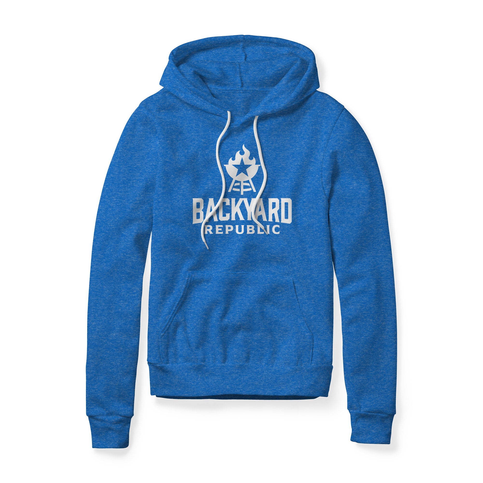 Backyard Republic Logo Fleece Hoodie - White