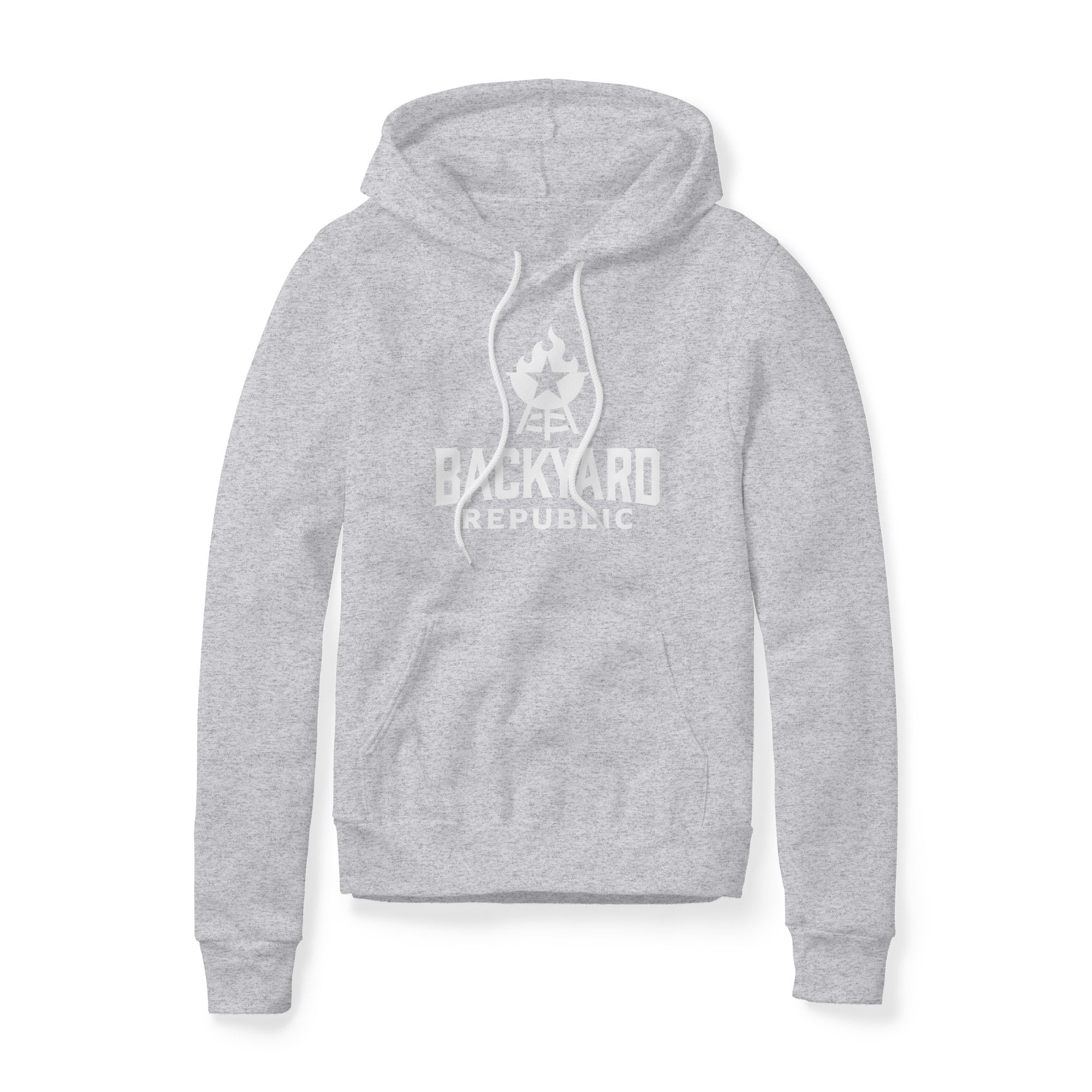 Backyard Republic Logo Fleece Hoodie - White