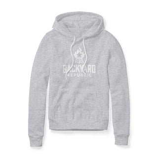 Backyard Republic Logo Fleece Hoodie - White