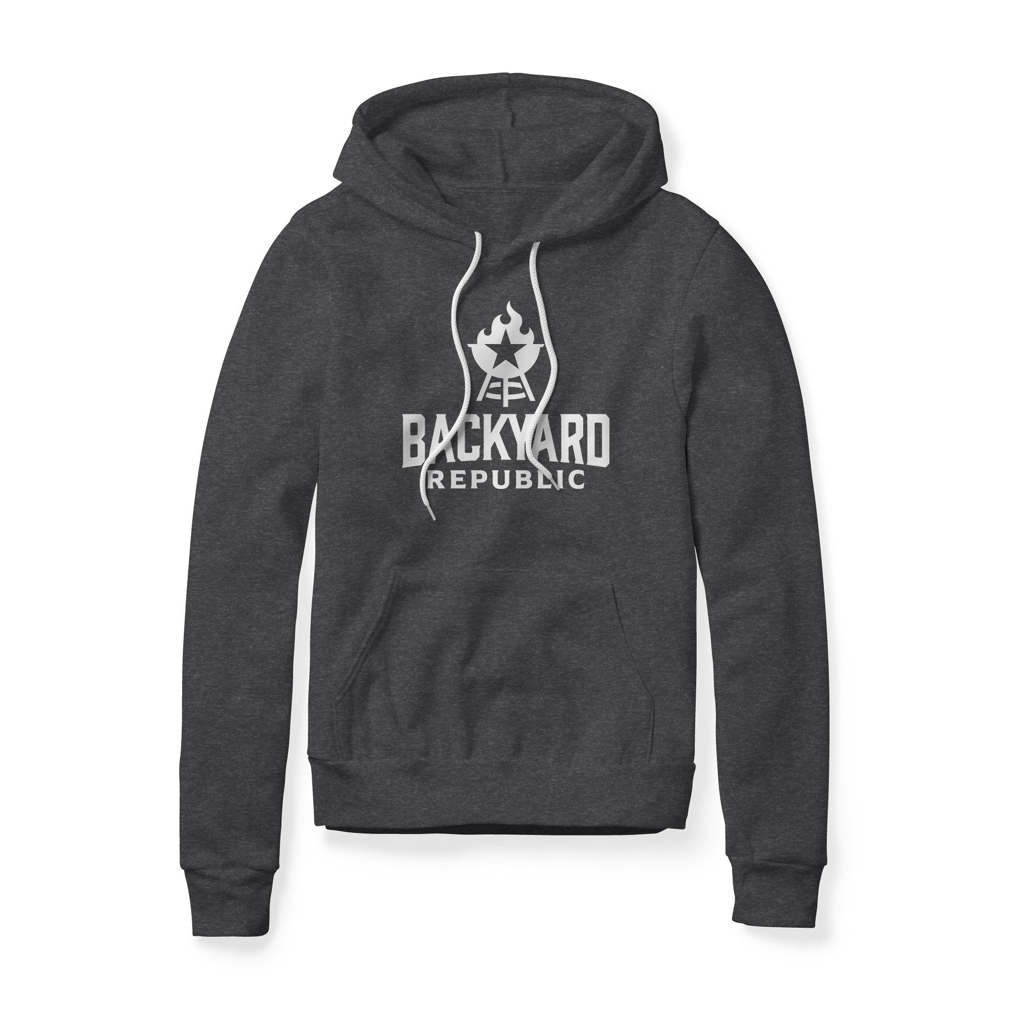 Backyard Republic Logo Fleece Hoodie - White