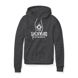 Backyard Republic Logo Fleece Hoodie - White