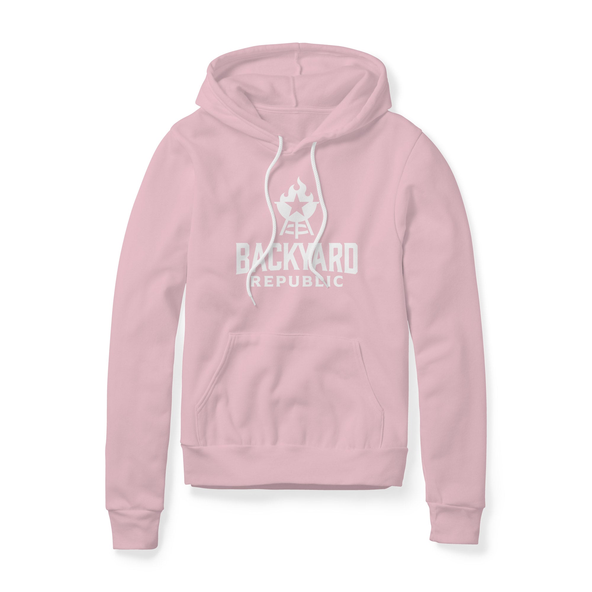 Backyard Republic Logo Fleece Hoodie - White