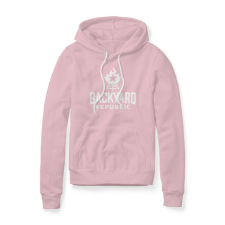 Backyard Republic Logo Fleece Hoodie - White