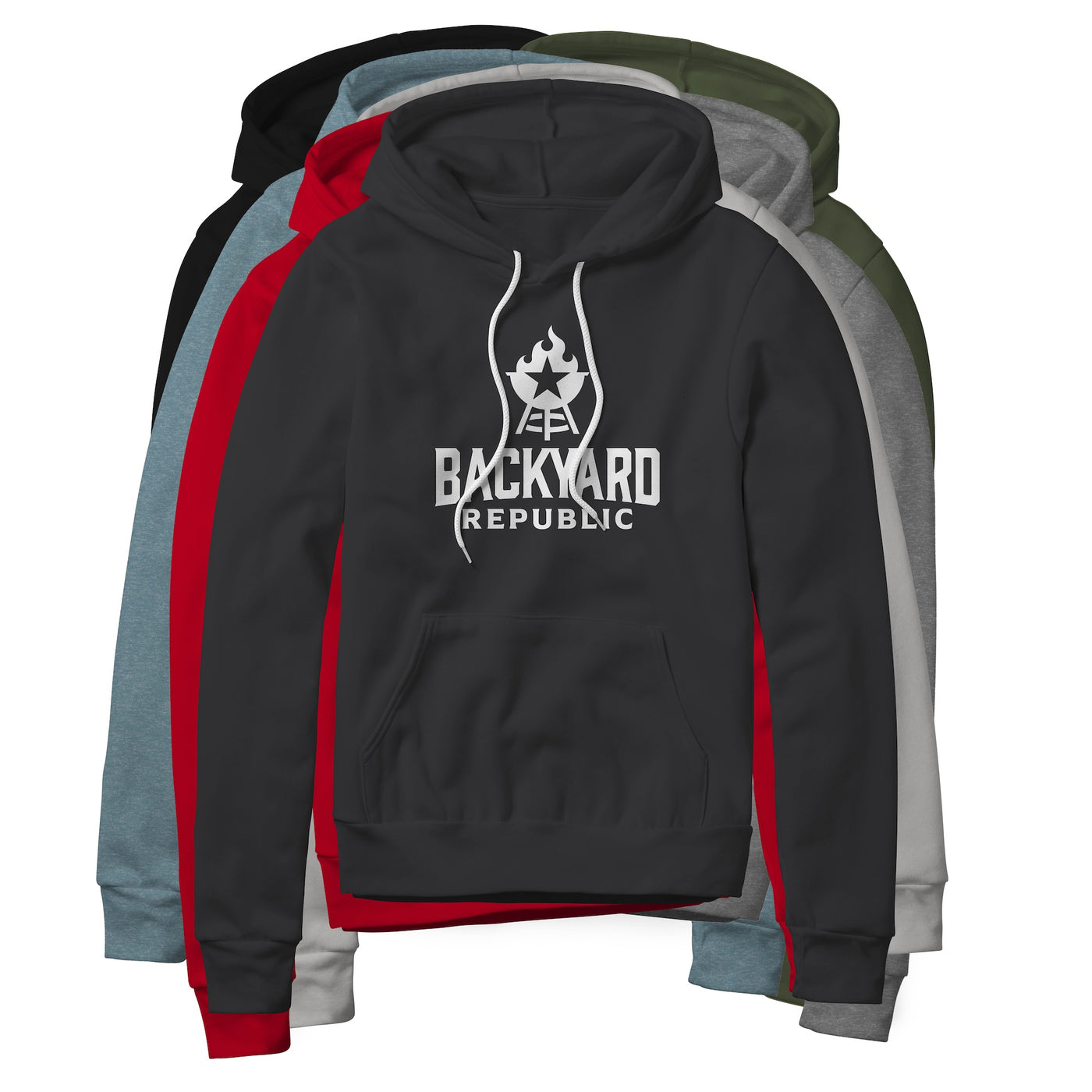 Backyard Republic Logo Hoodie - White | Backyard Republic™