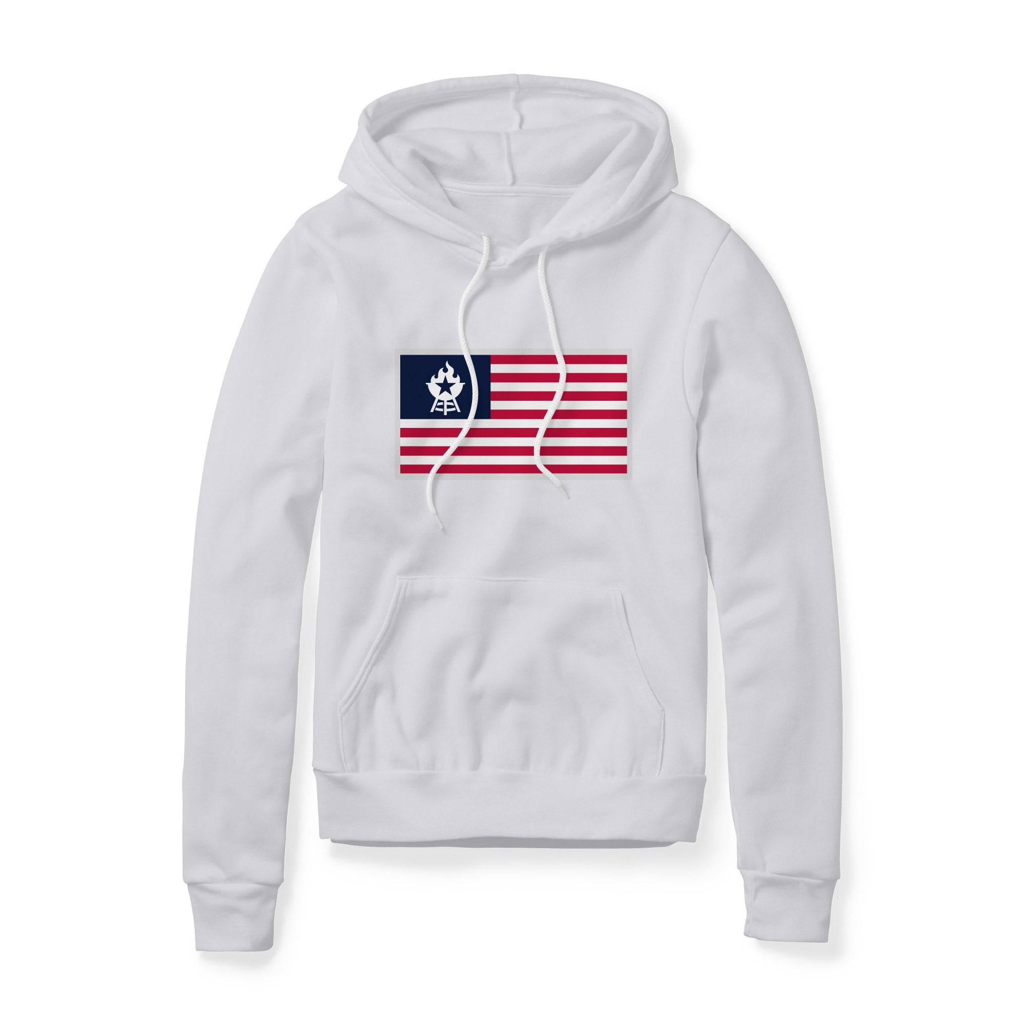 USA Flag BBQ Fleece Hoodie