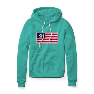 USA Flag BBQ Fleece Hoodie