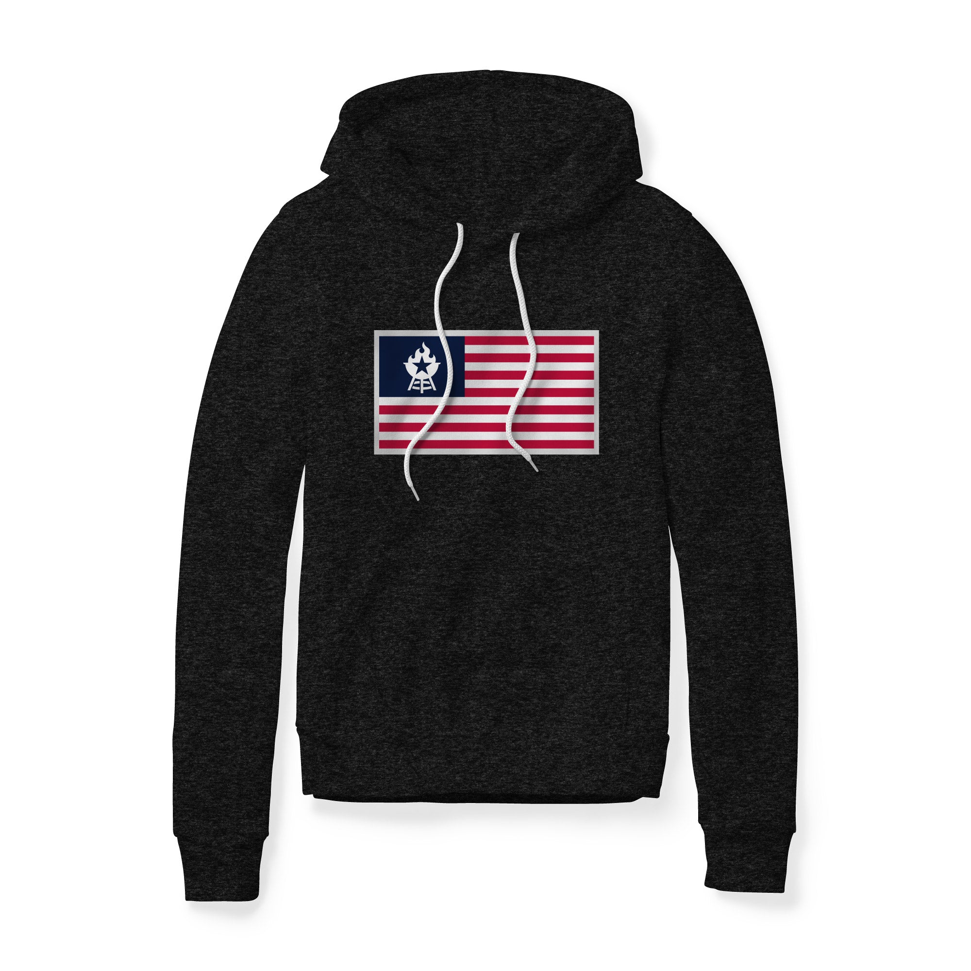 USA Flag BBQ Fleece Hoodie