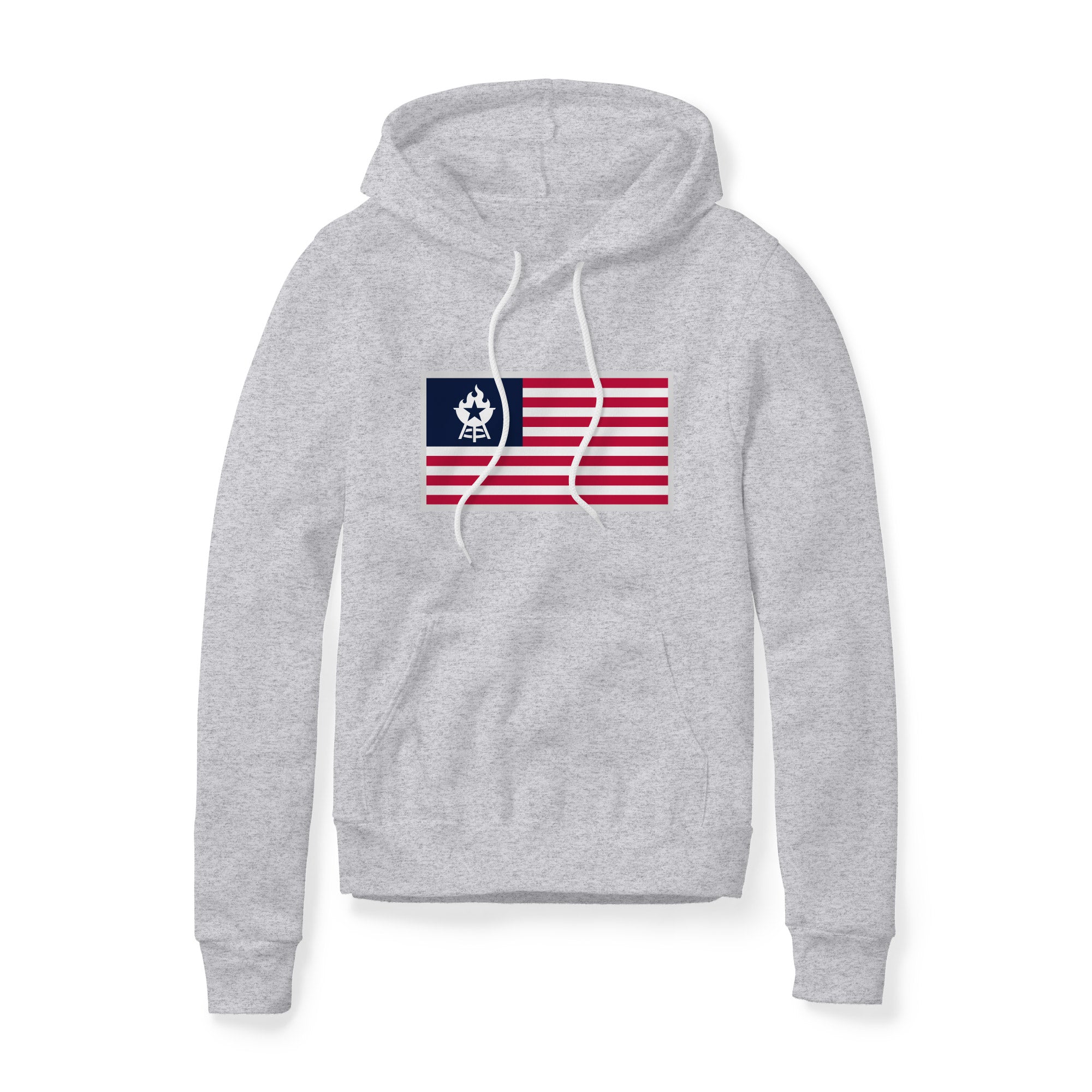 USA Flag BBQ Fleece Hoodie