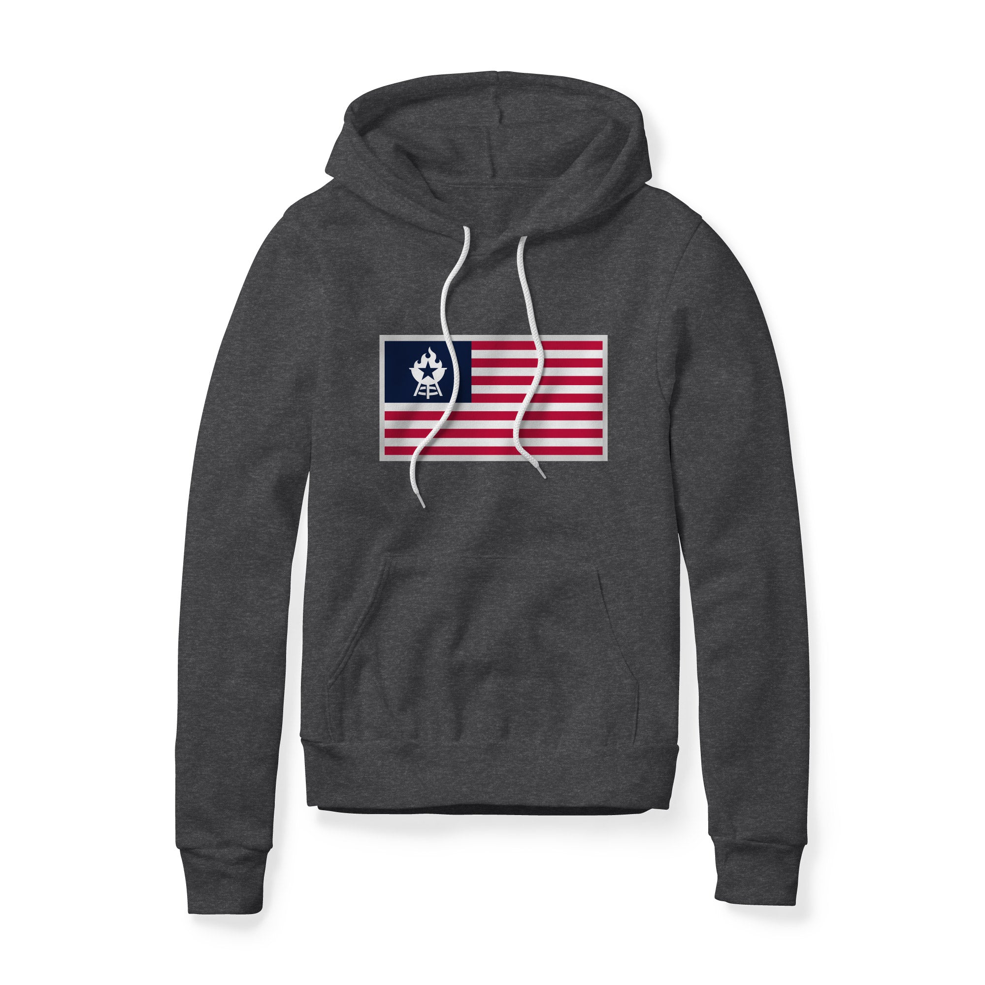 USA Flag BBQ Fleece Hoodie