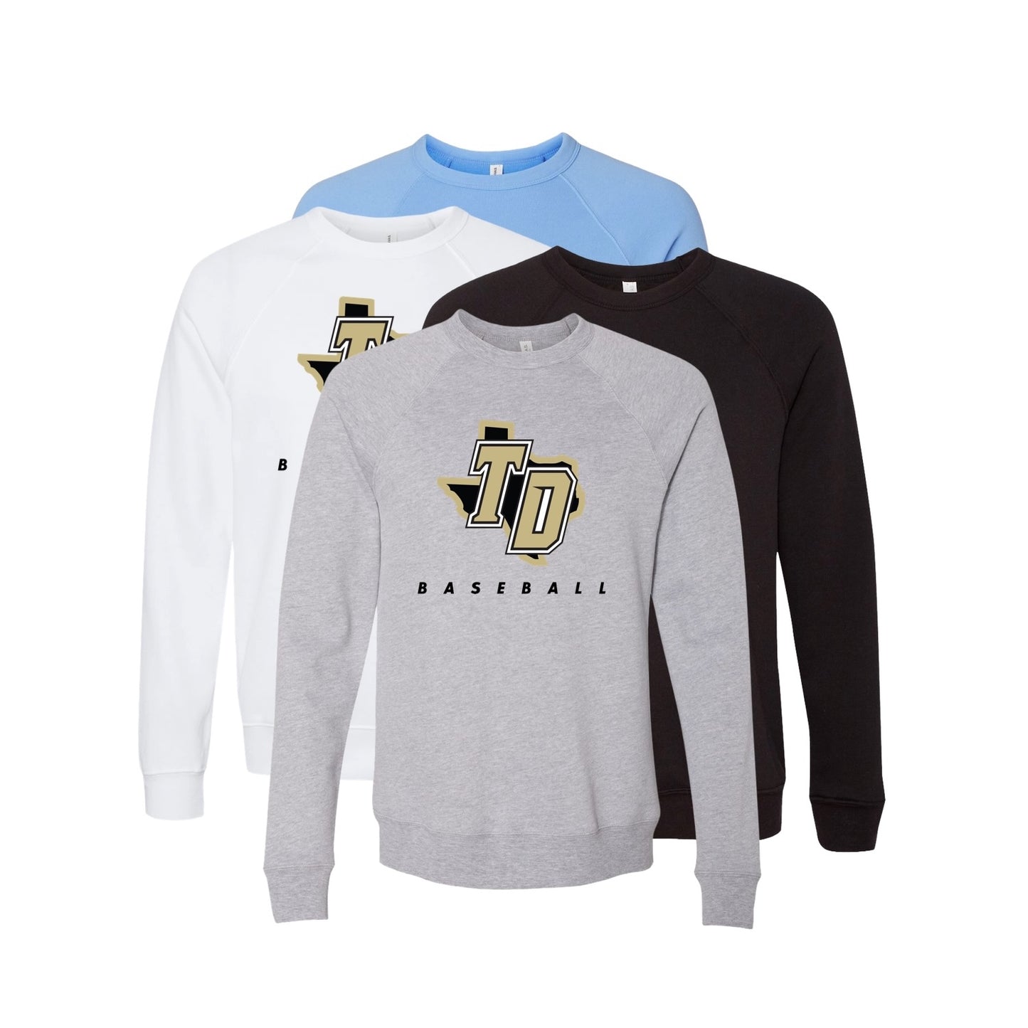 Texas Damage Cotton Blend Sweatshirt LS