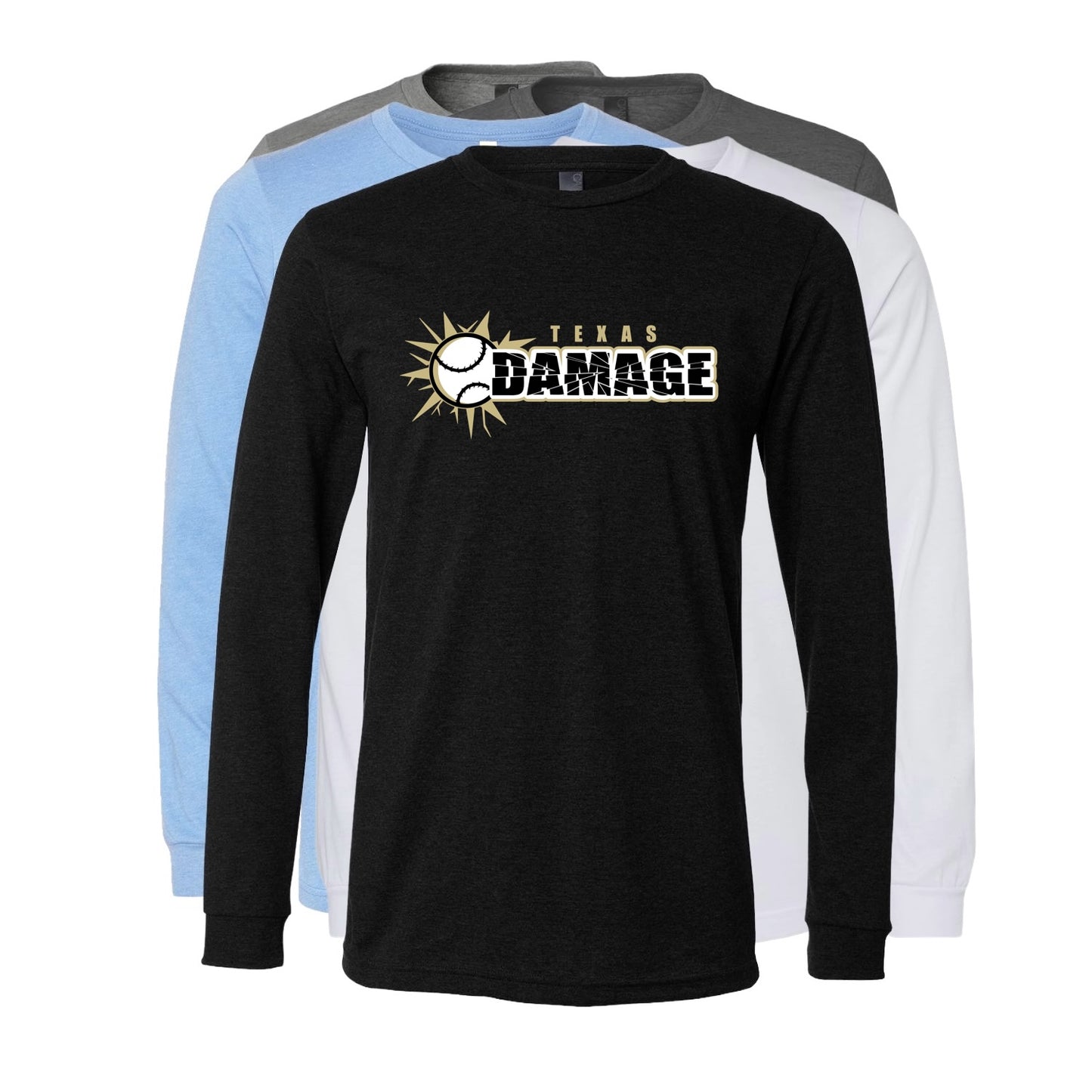 Texas Damage LS Cotton Blend Tee