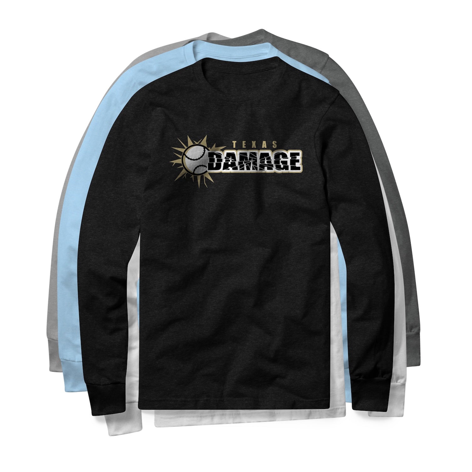 Texas Damage LS Cotton Blend Tee