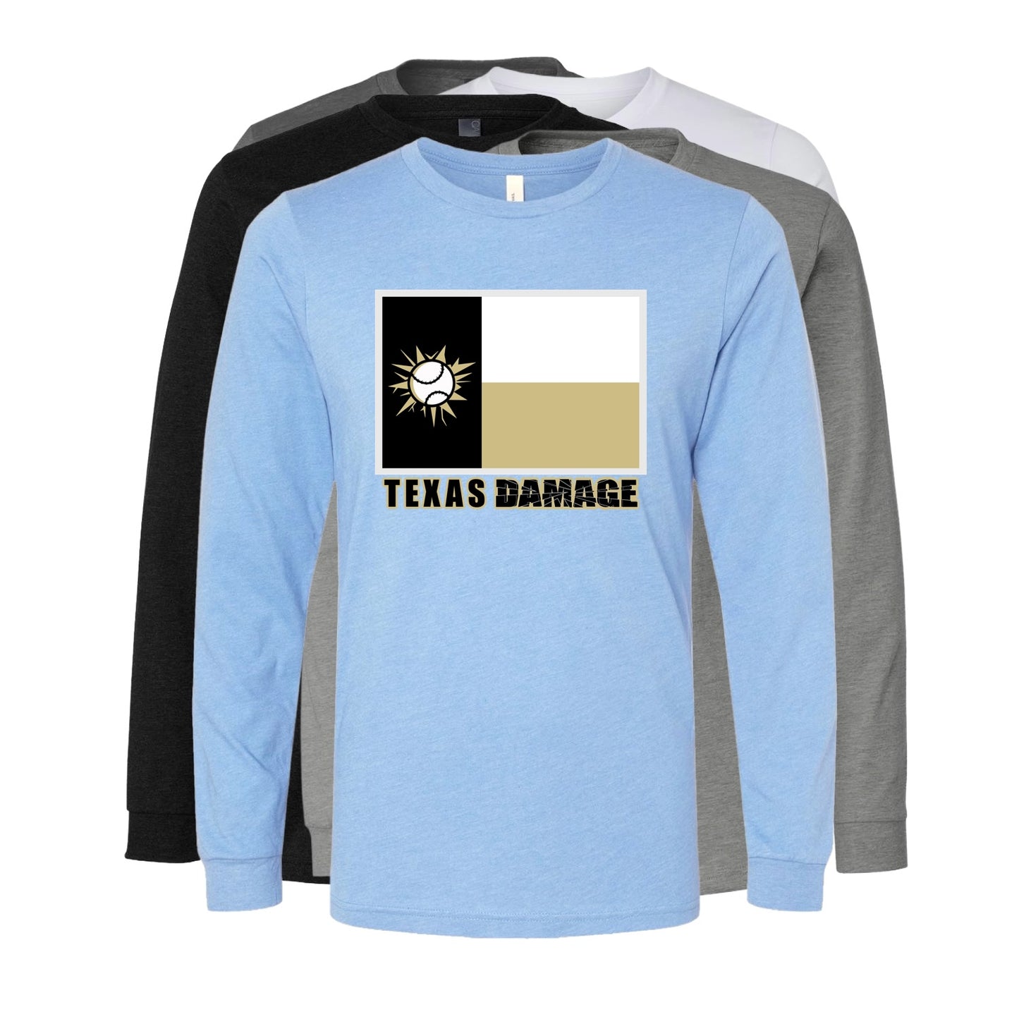 Texas Damage LS Cotton Blend Tee