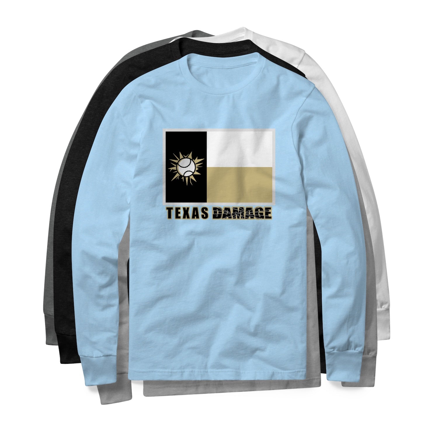 Texas Damage LS Cotton Blend Tee