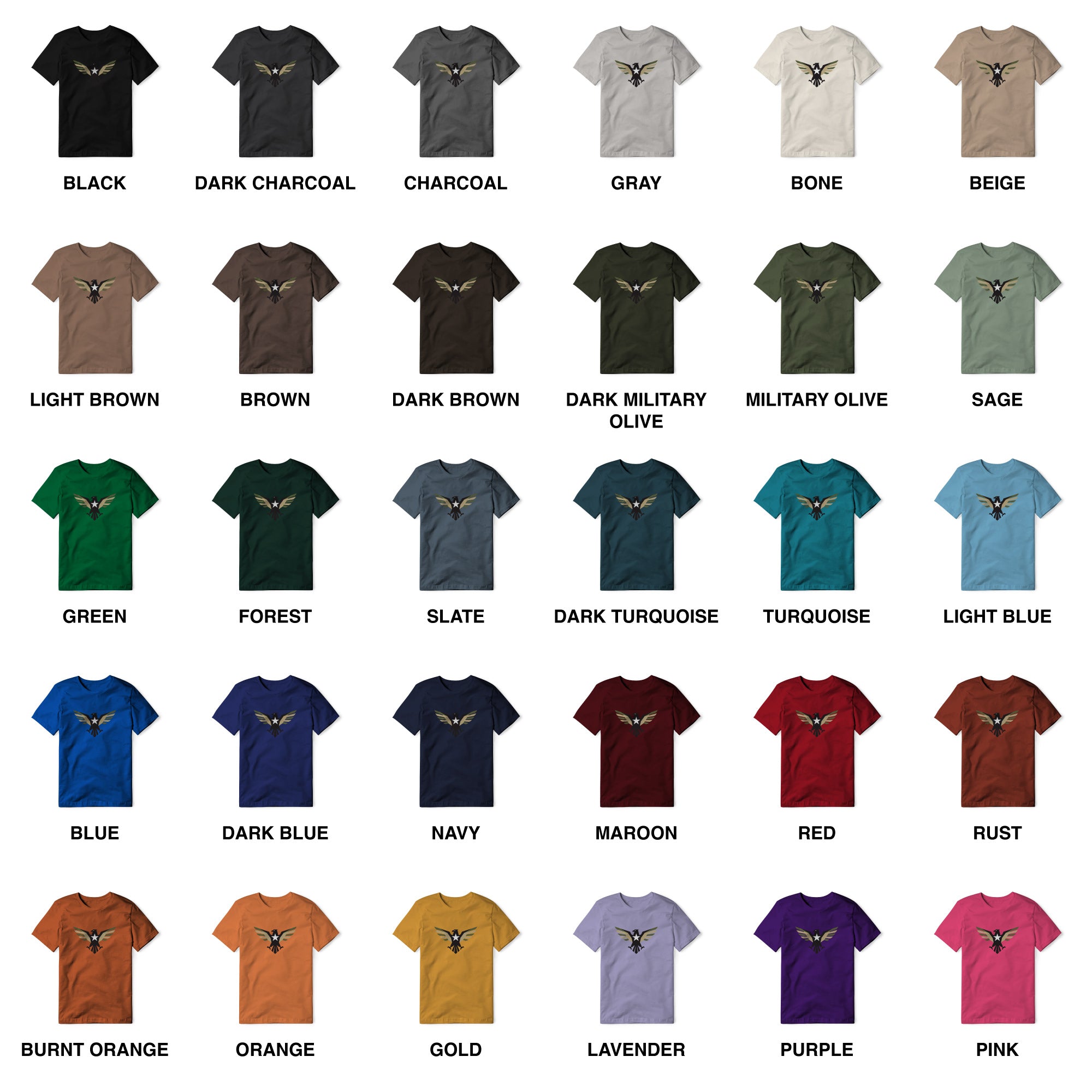 Eagle Icon Cotton Tee - Full Color | Ballistic Republic™