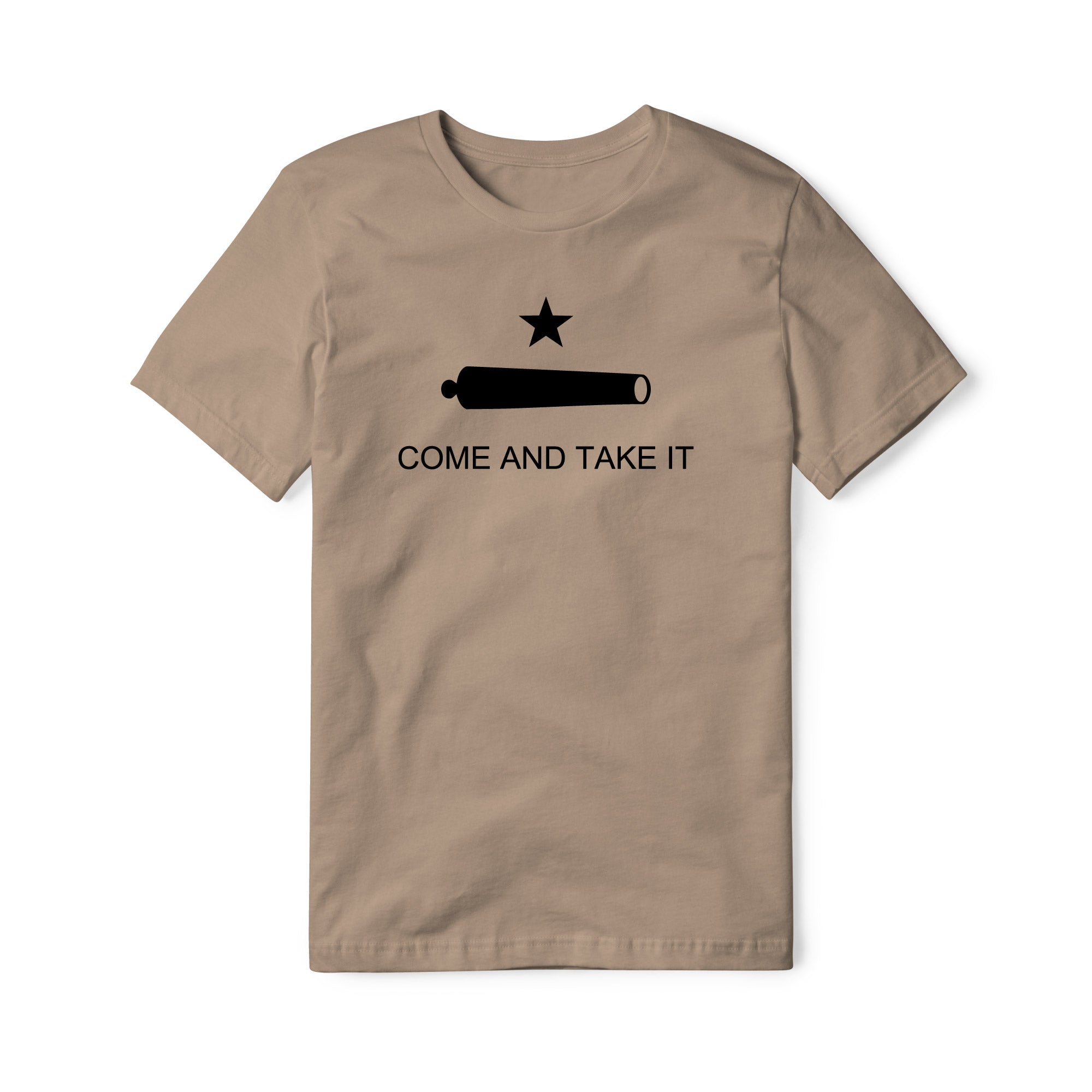 Come And Take It Cannon Cotton Tee - Black