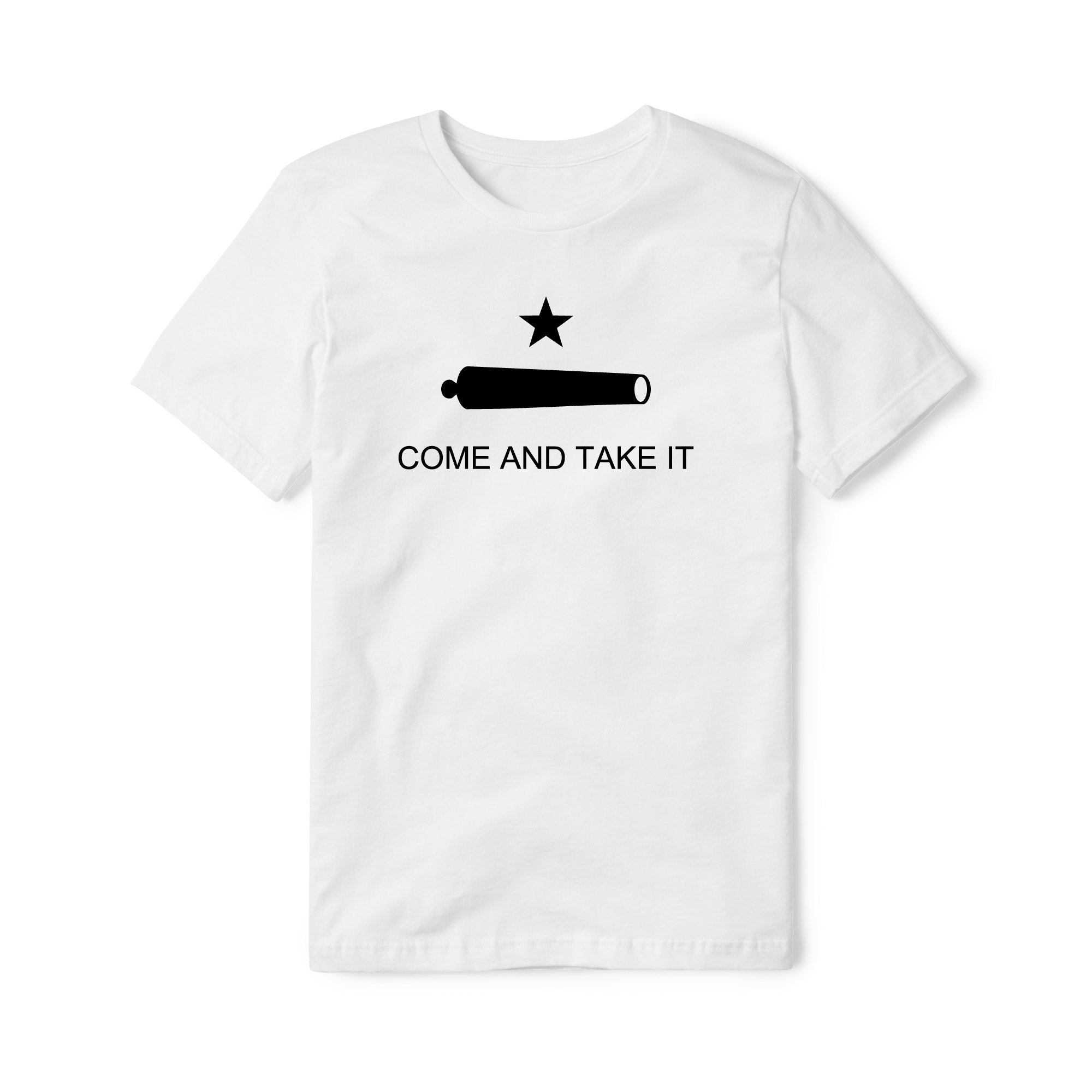 Come And Take It Cannon Cotton Tee - Black