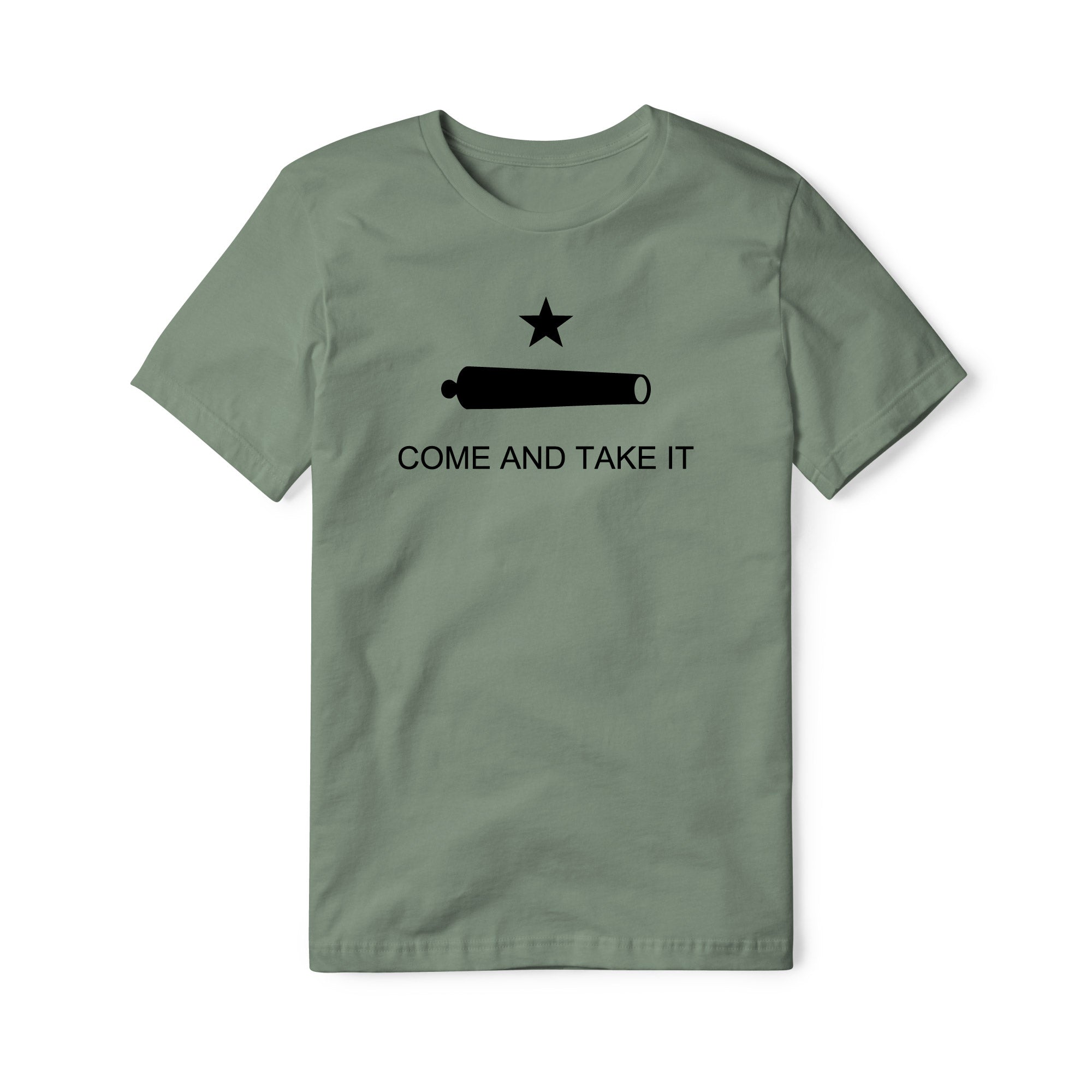 Come And Take It Cannon Cotton Tee - Black