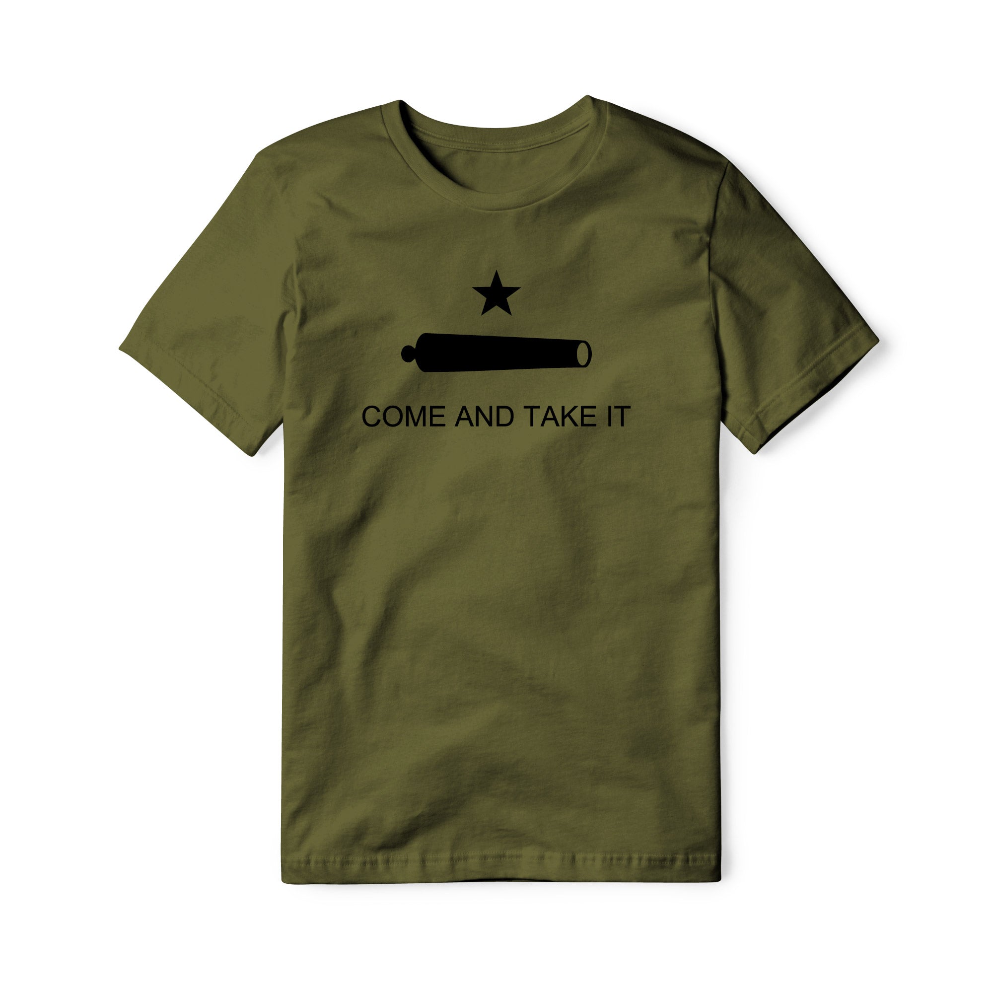 Come And Take It Cannon Cotton Tee - Black