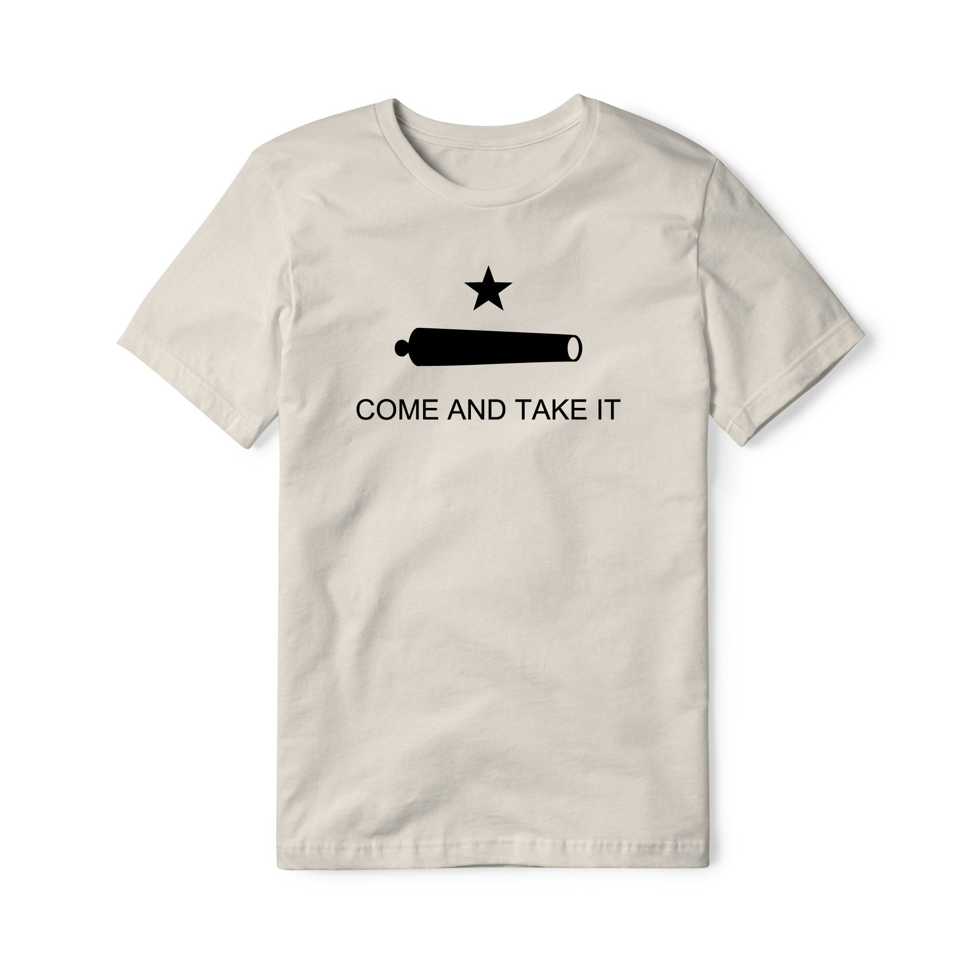Come And Take It Cannon Cotton Tee - Black