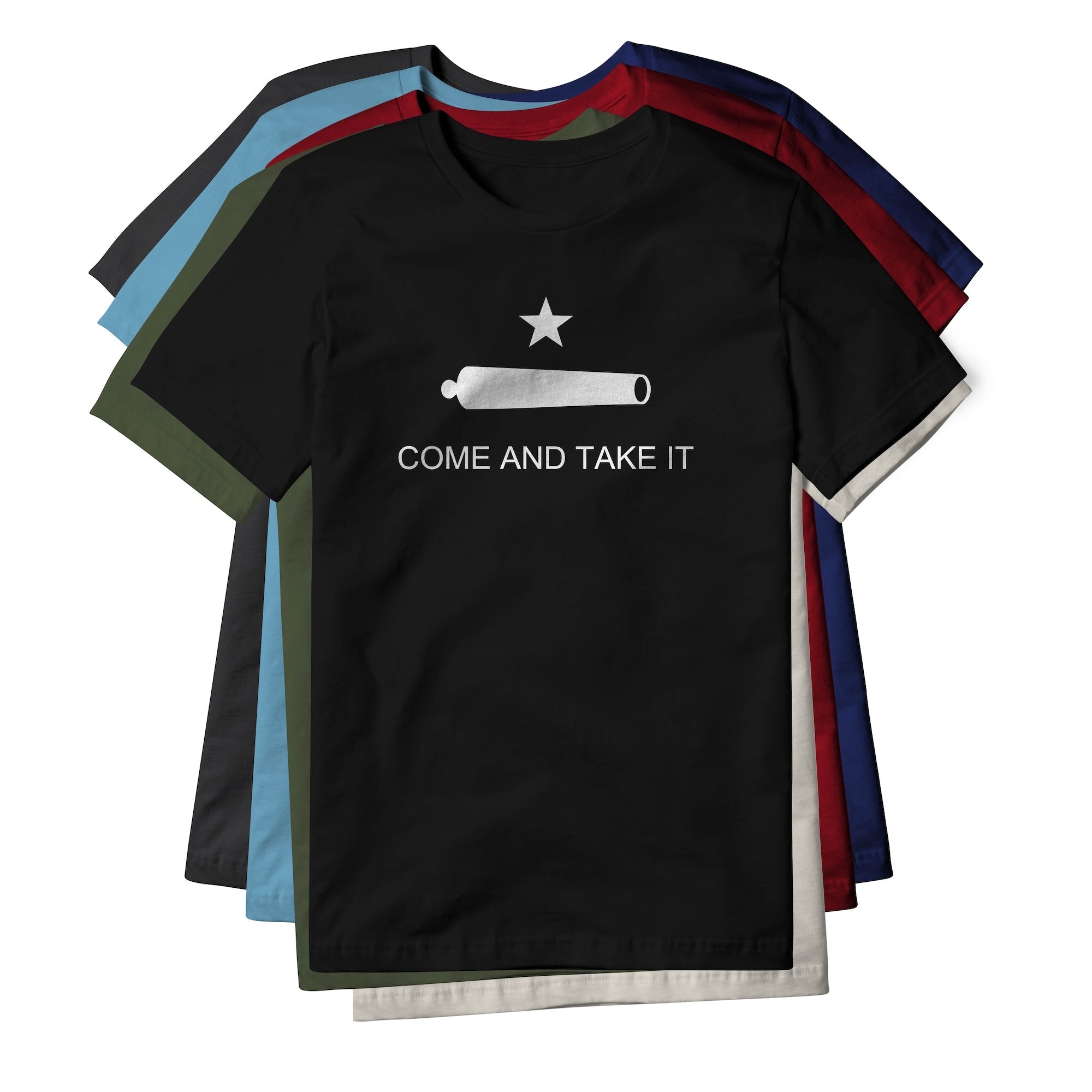 Come And Take It Cannon Cotton Tee - White