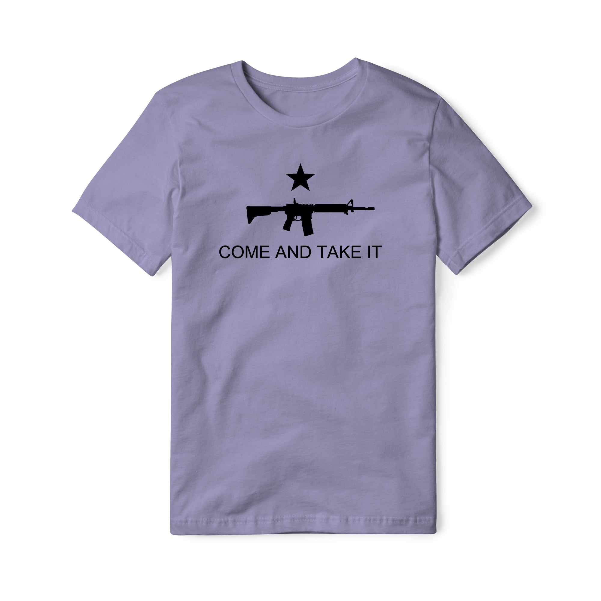 Come And Take It Rifle Cotton Tee - Black