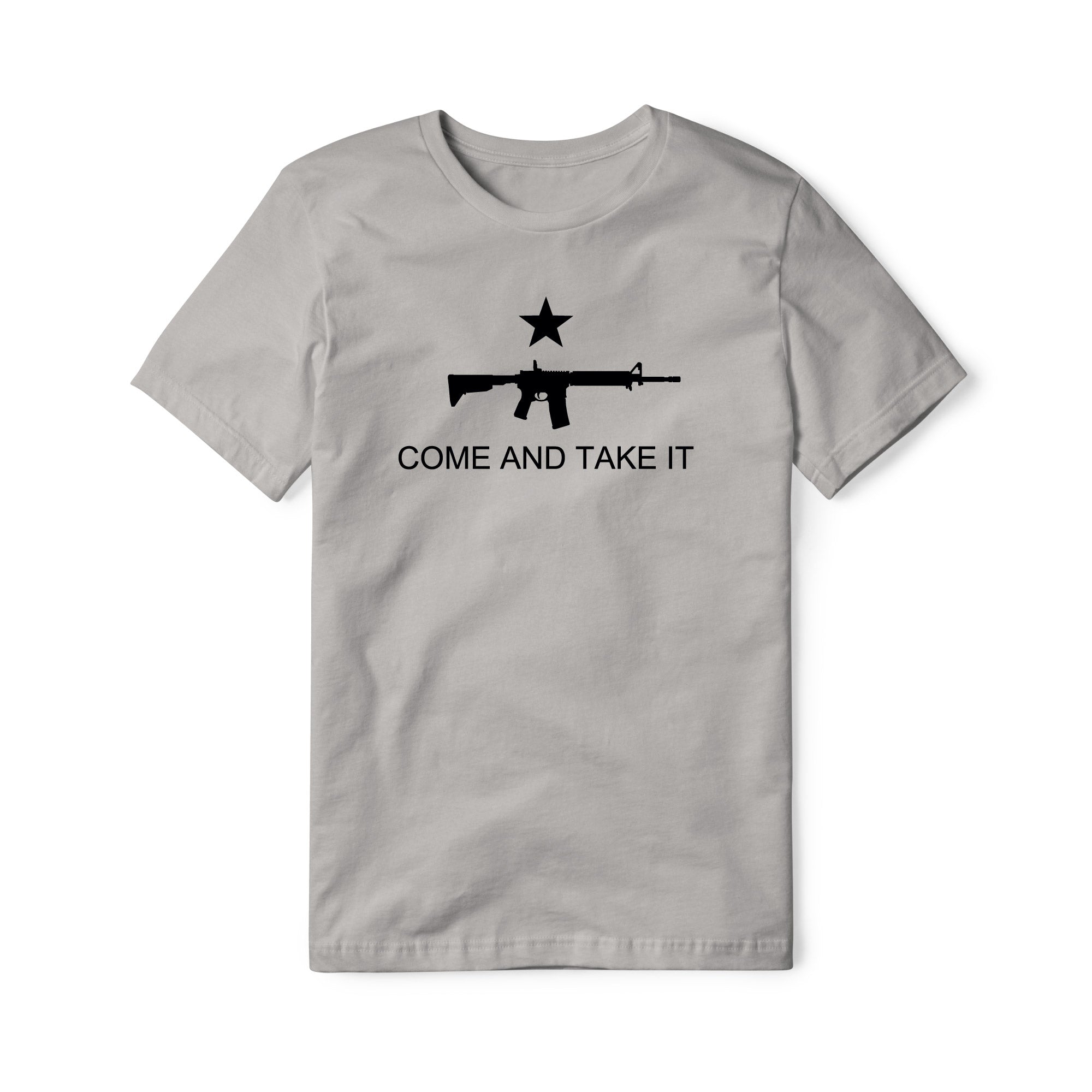 Come And Take It Rifle Cotton Tee - Black