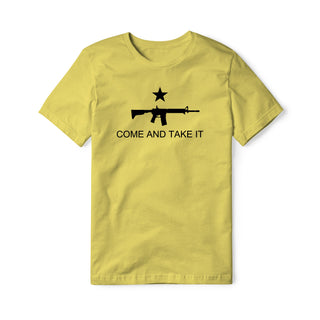 Come And Take It Rifle Cotton Tee - Black