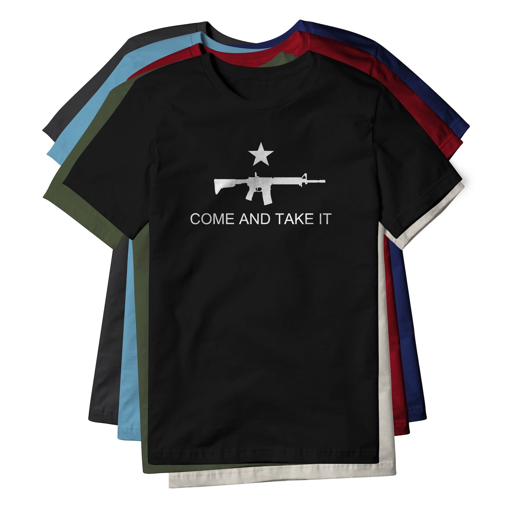 Come And Take It Rifle Cotton Tee - White