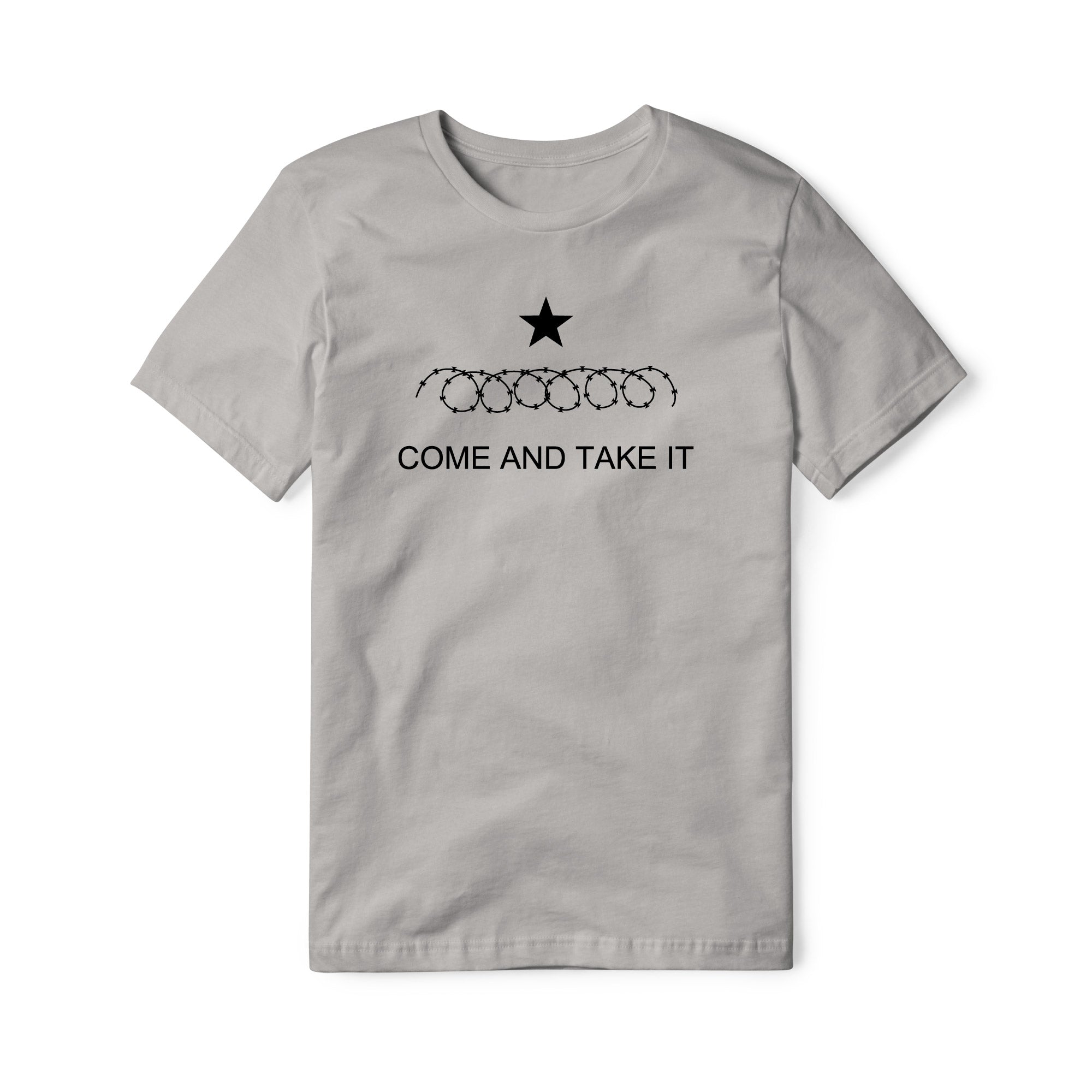 Come And Take It Razor Wire Cotton Tee - Black | Ballistic Republic™