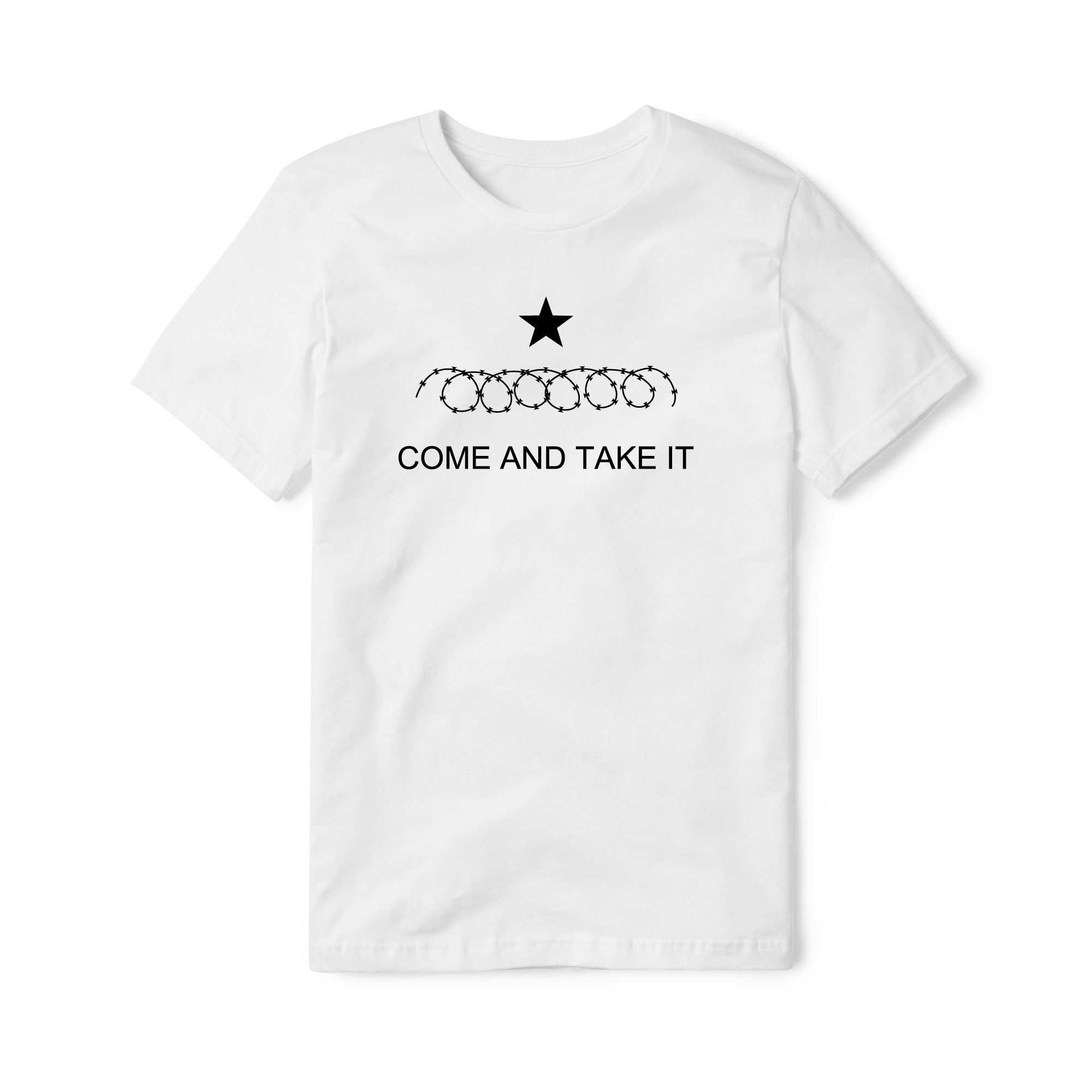 Come And Take It Razor Wire Cotton Tee - Black