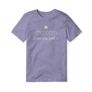 Come And Take It Razor Wire Cotton Tee - White | Ballistic Republic™