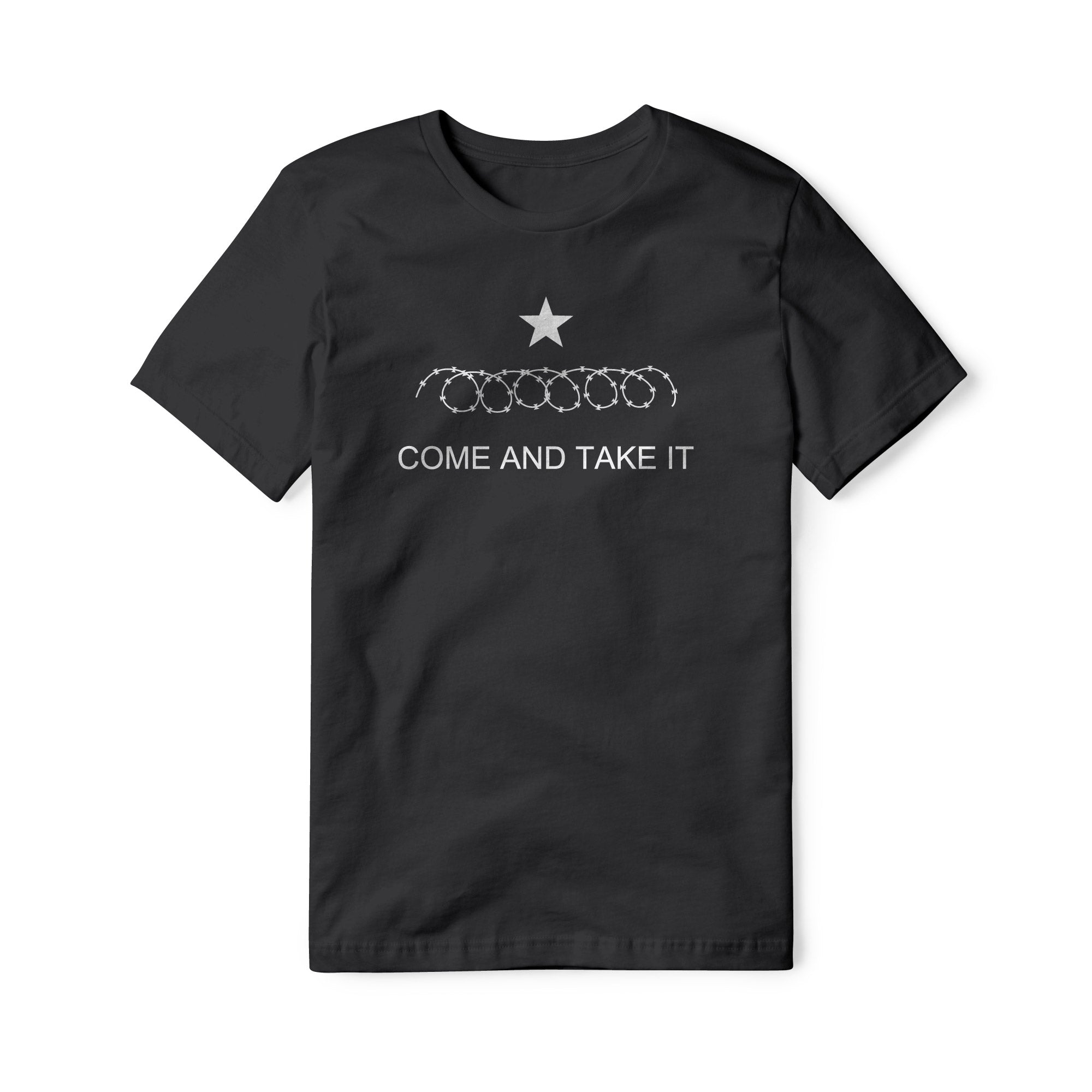 Come And Take It Razor Wire Cotton Tee - White | Ballistic Republic™