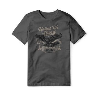 United We Stand Eagle Cotton Tee - Black