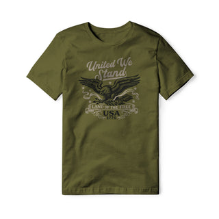 United We Stand Eagle Cotton Tee - Black