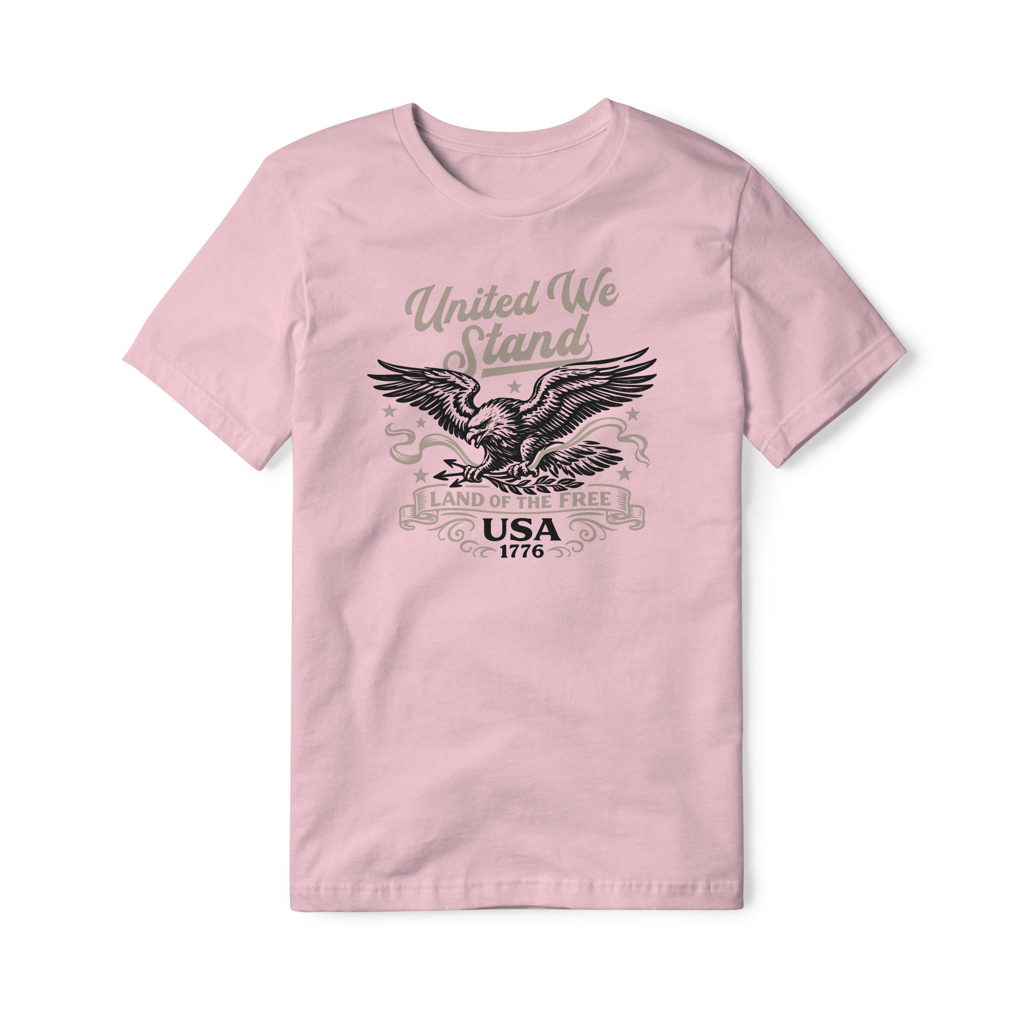 United We Stand Eagle Cotton Tee - Black