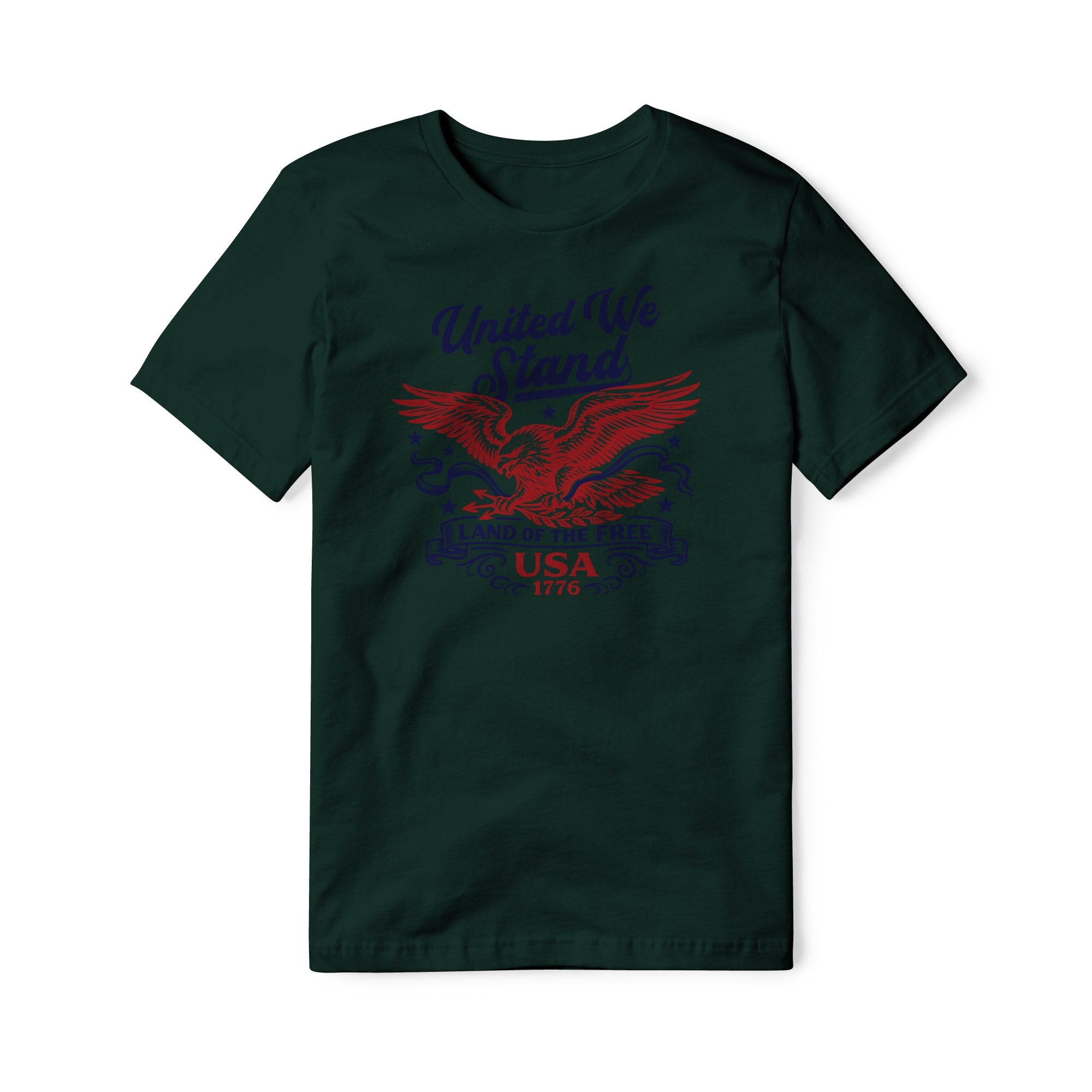 United We Stand Eagle Cotton Tee - Red
