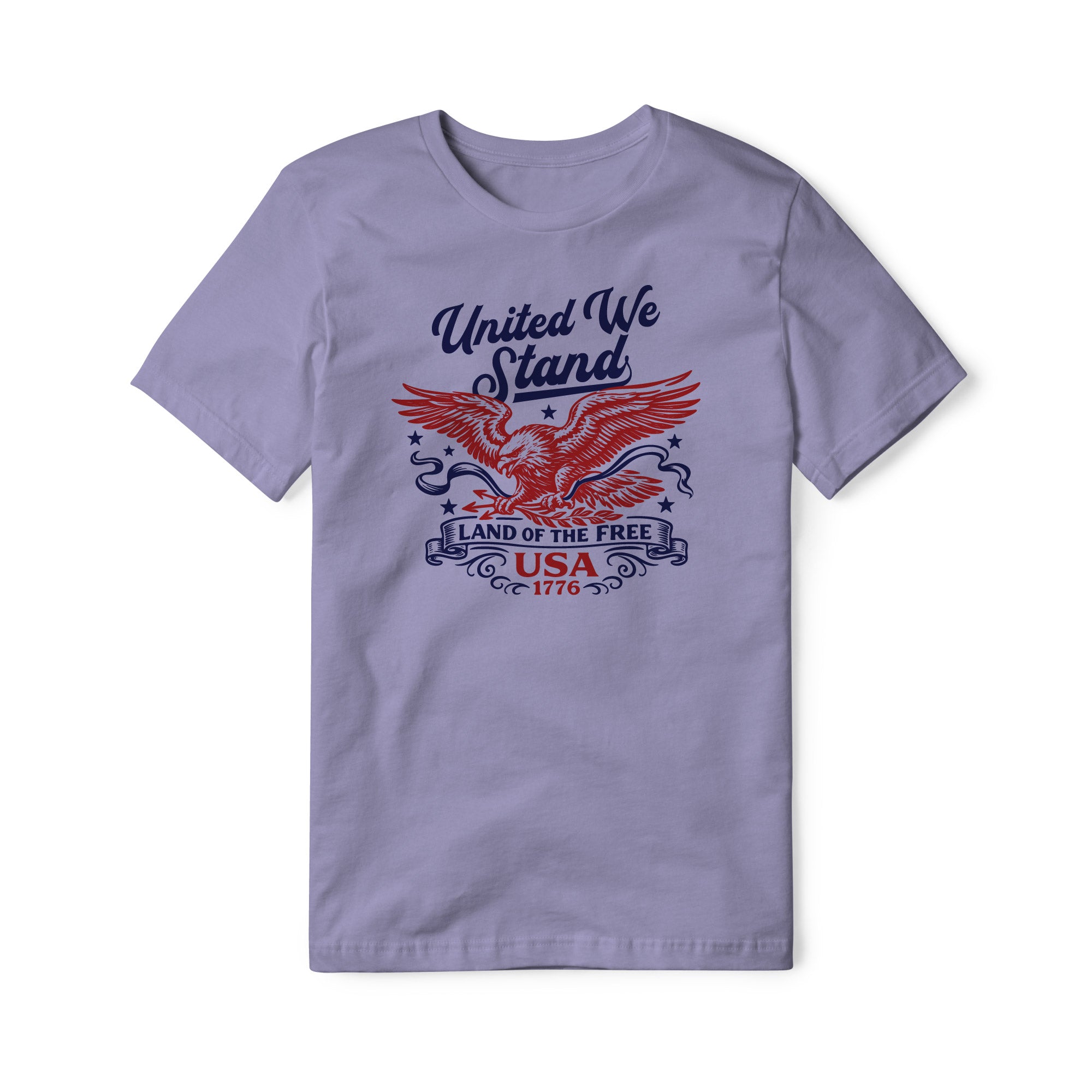 United We Stand Eagle Cotton Tee - Red