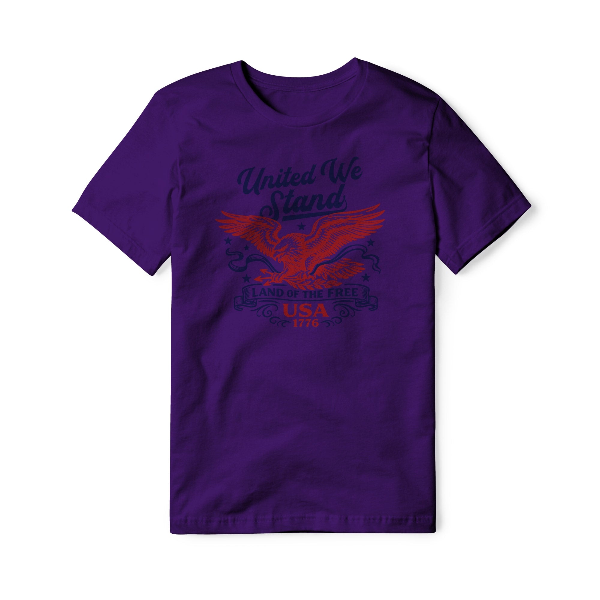 United We Stand Eagle Cotton Tee - Red