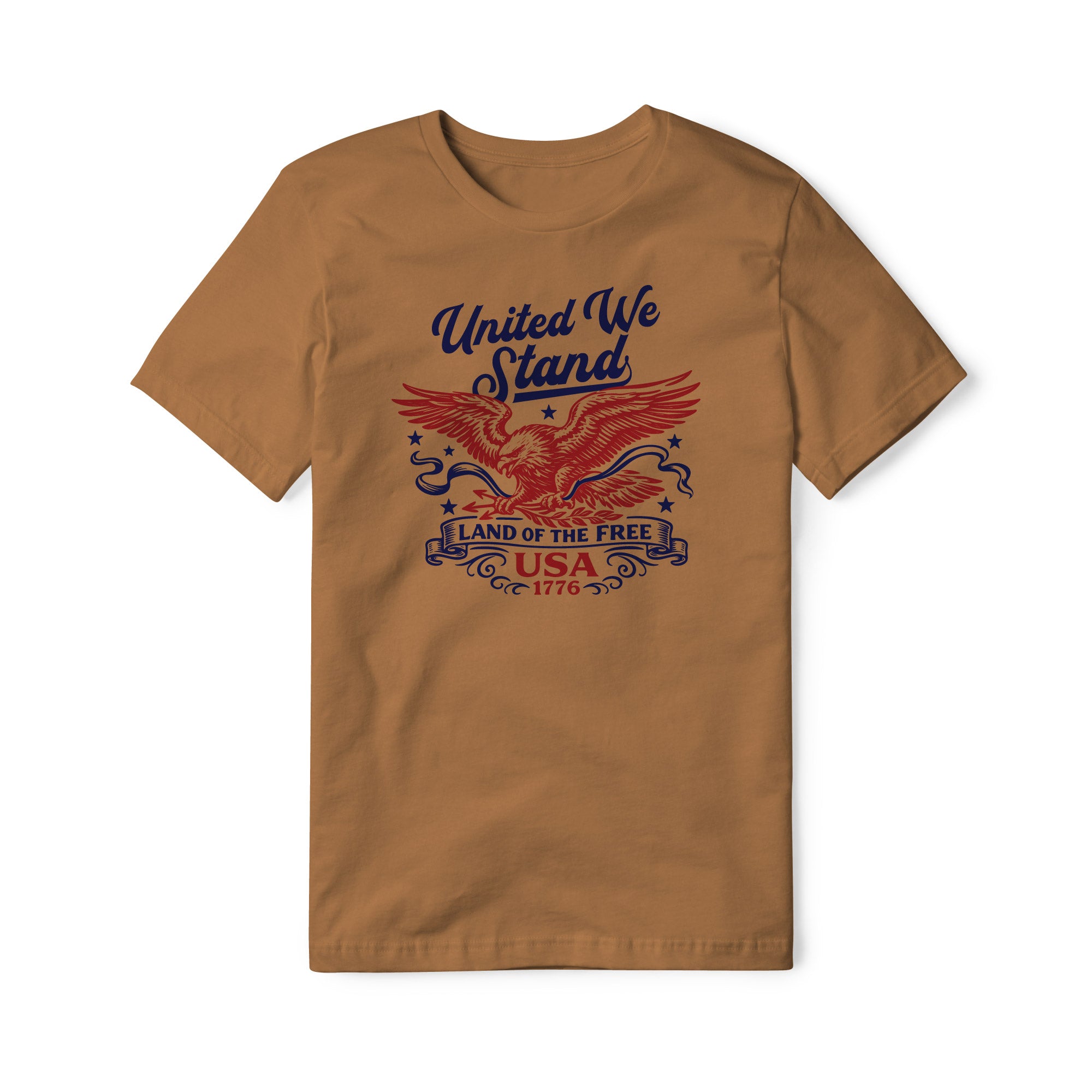 United We Stand Eagle Cotton Tee - Red