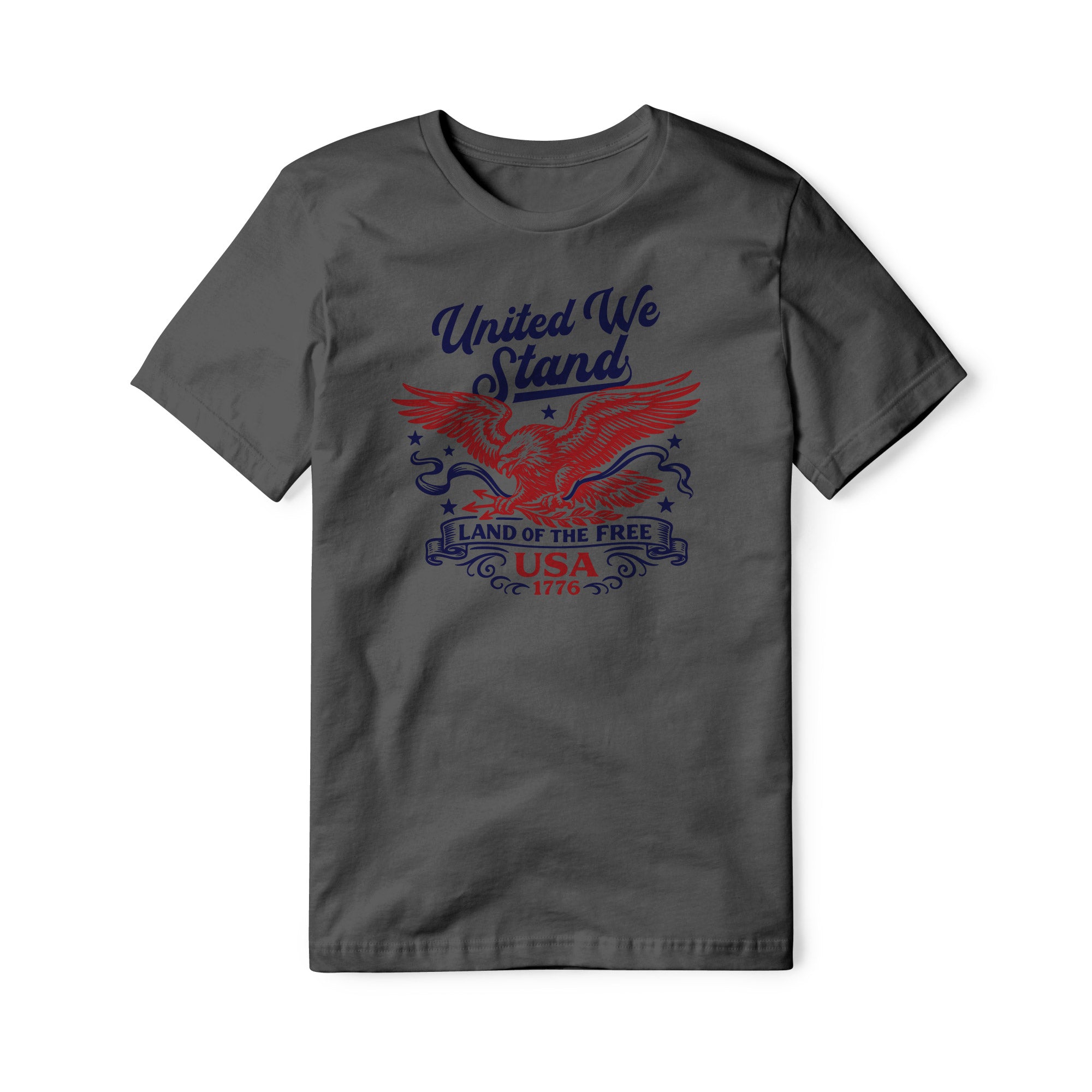 United We Stand Eagle Cotton Tee - Red